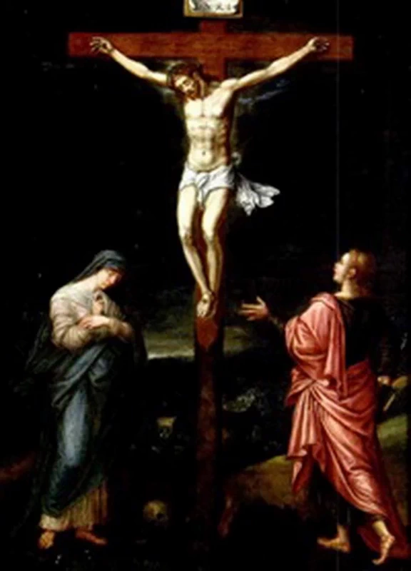 Crocifissione con Maria e Giovanni